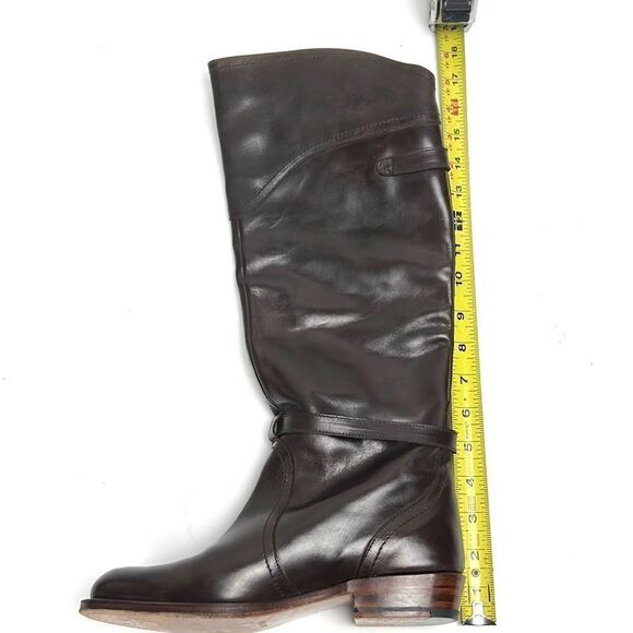 FRYE Dorado Riding Dark Brown Leather Boots - Picture 14 of 14